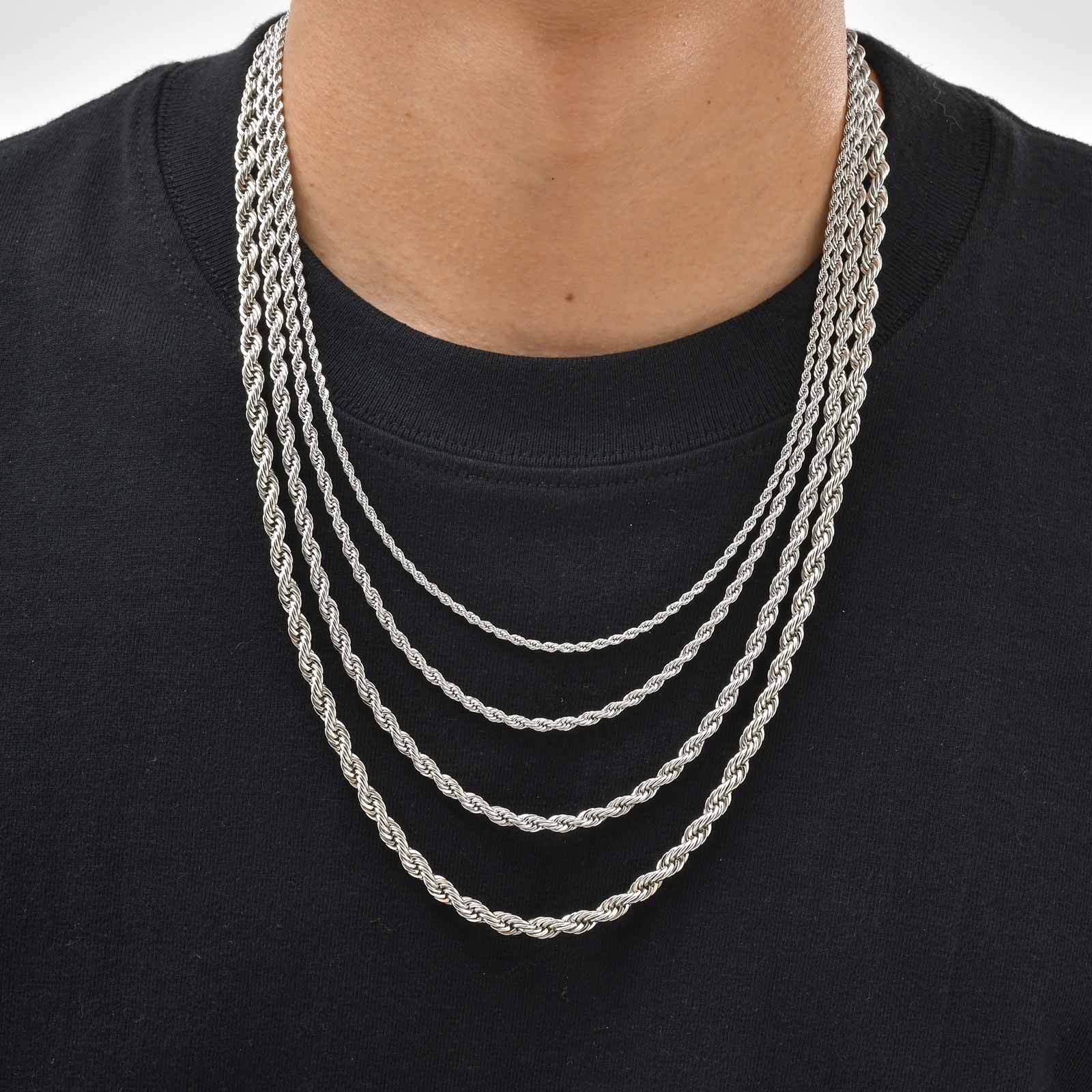 Cuban Link Chain 12Mm - Vnox 2/3/4/5mm Wide Twist Rope Chain
