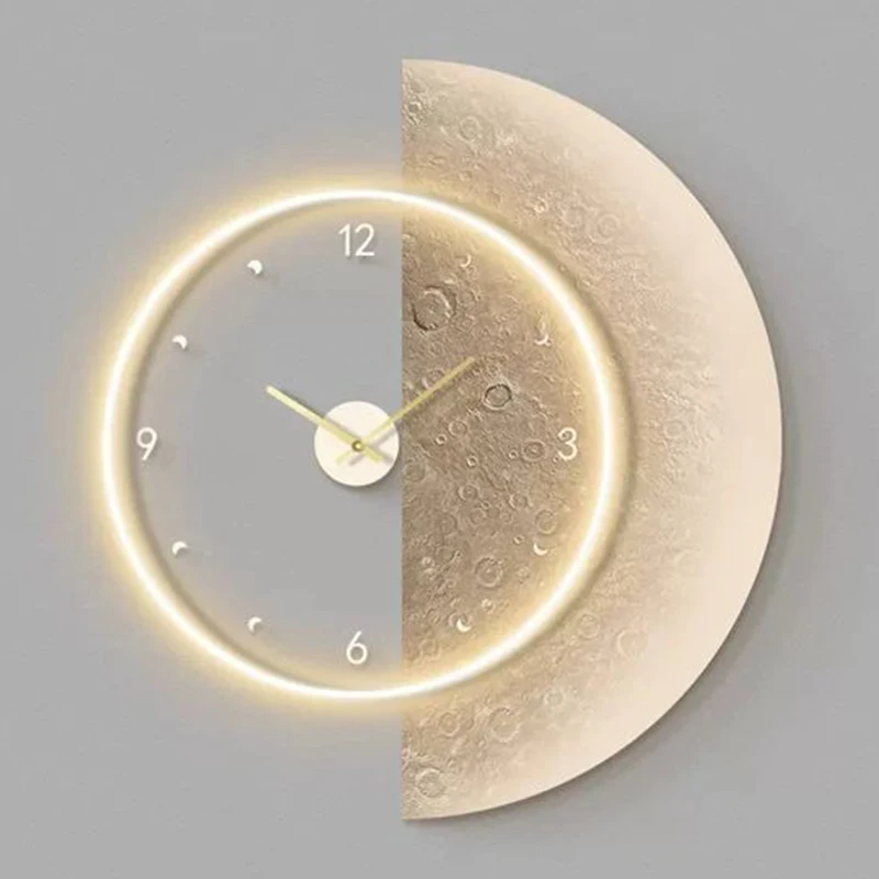 Luxury Wall Clock Modern Led W - Watch Accessories ulasan dan harga