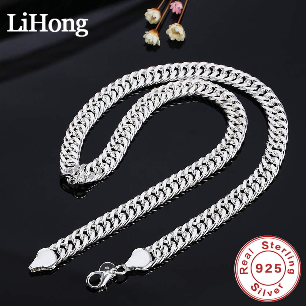 New 925 Sterling Silver Cuban  - Cuban Link Chain 12Mm ulasan dan harga