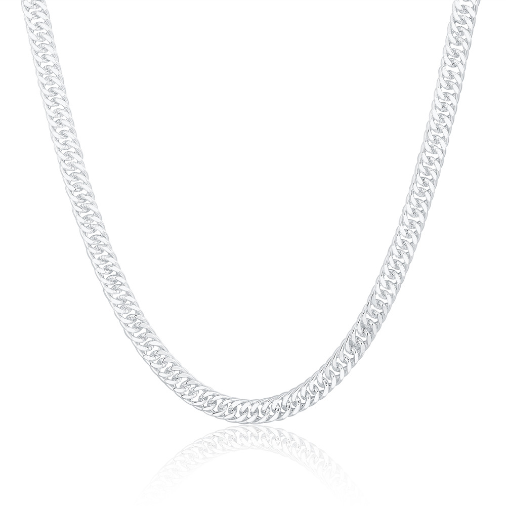 New 925 Sterling Silver Cuban  - Cuban Link Chain 12Mm ulasan dan harga