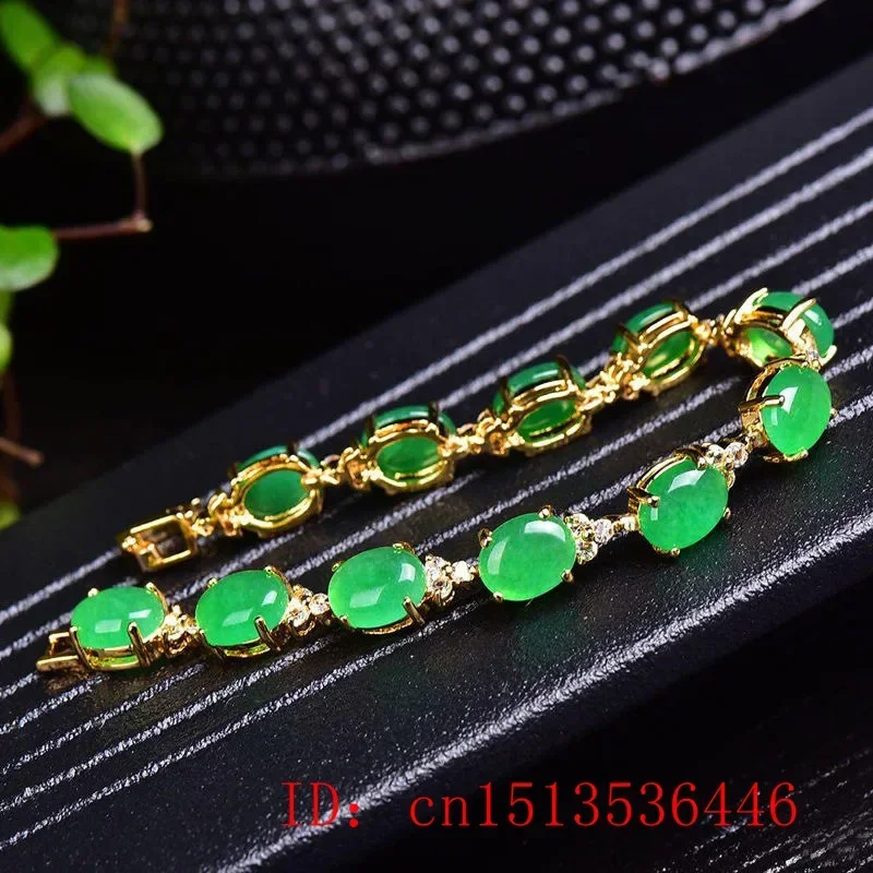 Natural Green Jade Agate LOVE  - Bracelets ulasan dan harga