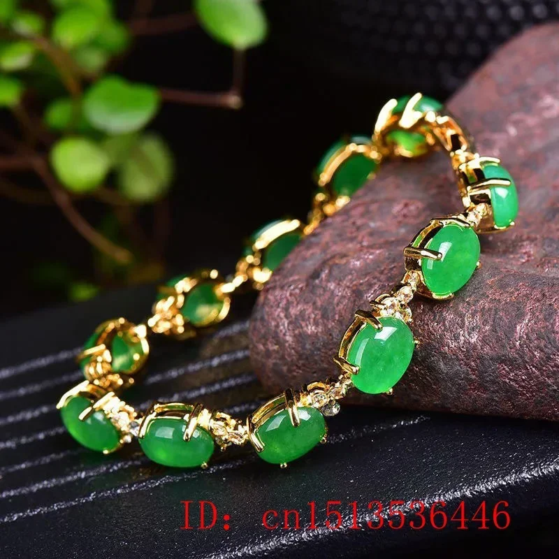 Natural Green Jade Agate LOVE  - Bracelets ulasan dan harga