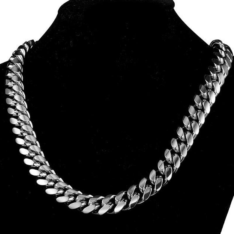 316L Stainless Steel Miami Cur - Cuban Link Chain 12Mm ulasan dan harga