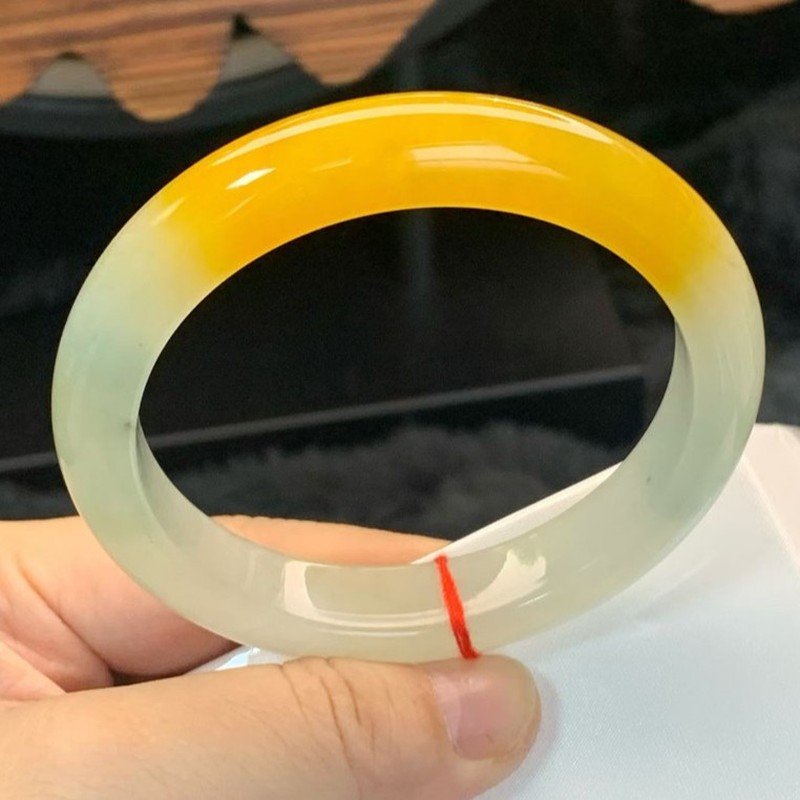 Yellow jadeite bracelet, natur - Bracelets ulasan dan harga