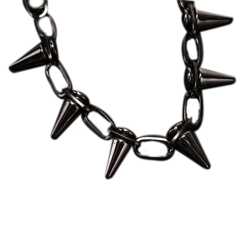 Goth Rock Biker Spike Rivet Co - Goth Punk Spike Choker ulasan dan harga