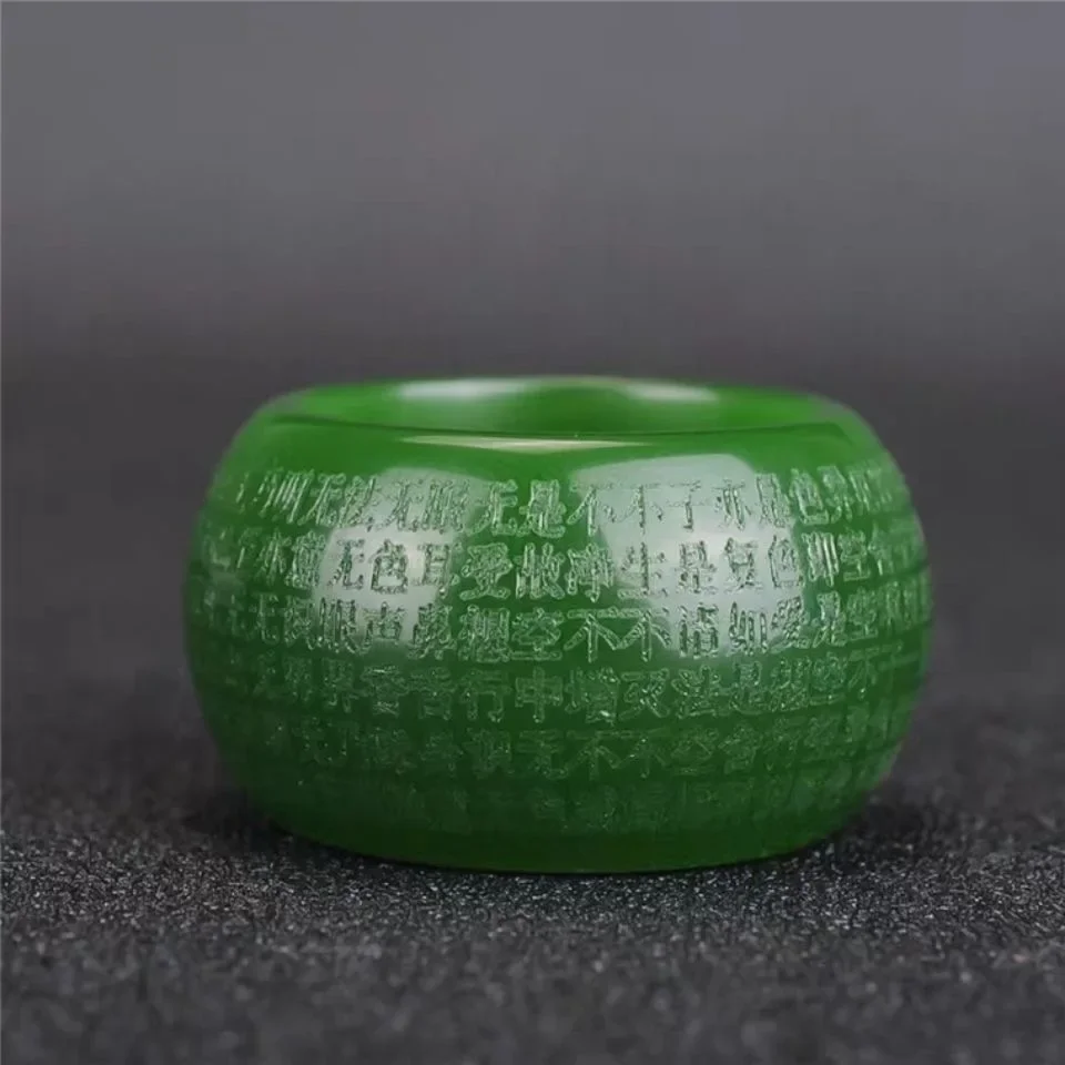 Natural Green Jade 22mm Ring H - Rings ulasan dan harga