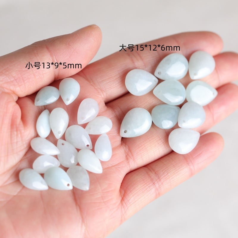 5PC Natural Jade Emerald Water - Earrings ulasan dan harga