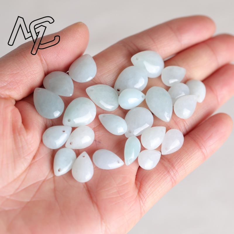 5PC Natural Jade Emerald Water - Earrings ulasan dan harga