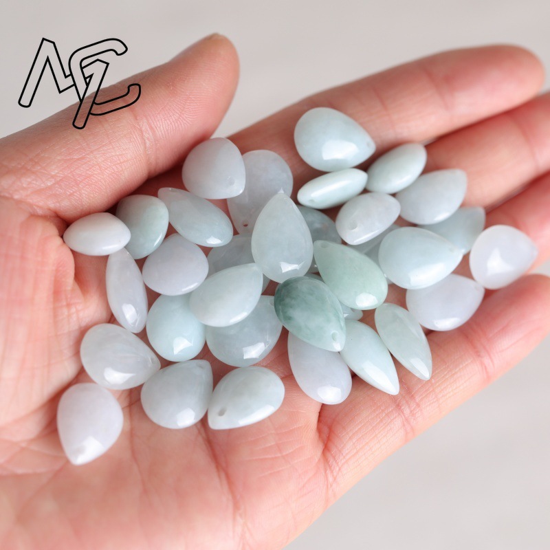 5PC Natural Jade Emerald Water - Earrings ulasan dan harga