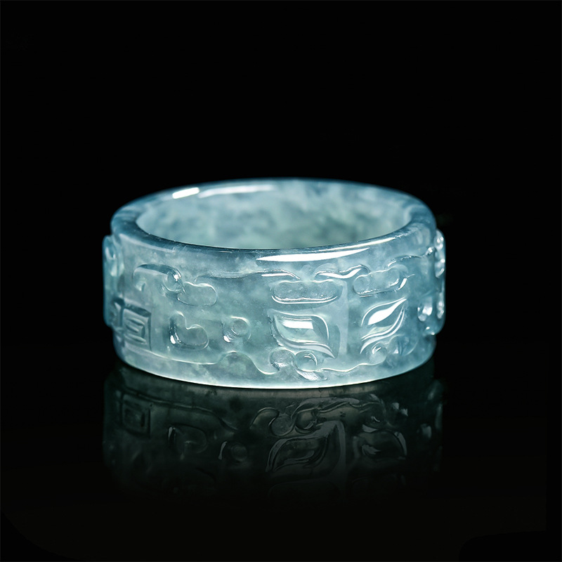 Myanmar Jadeite Taotie Ring Fa - Rings ulasan dan harga