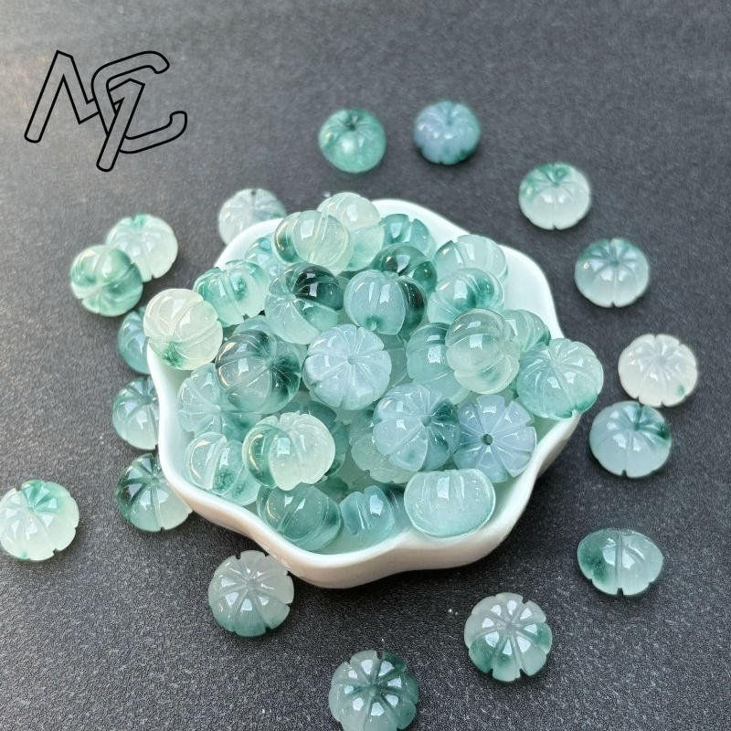 10pcs A Green Jade Pumpkin Bea - Earrings ulasan dan harga