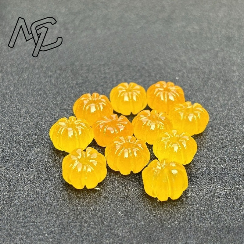 10pcs A Green Jade Pumpkin Bea - Earrings ulasan dan harga