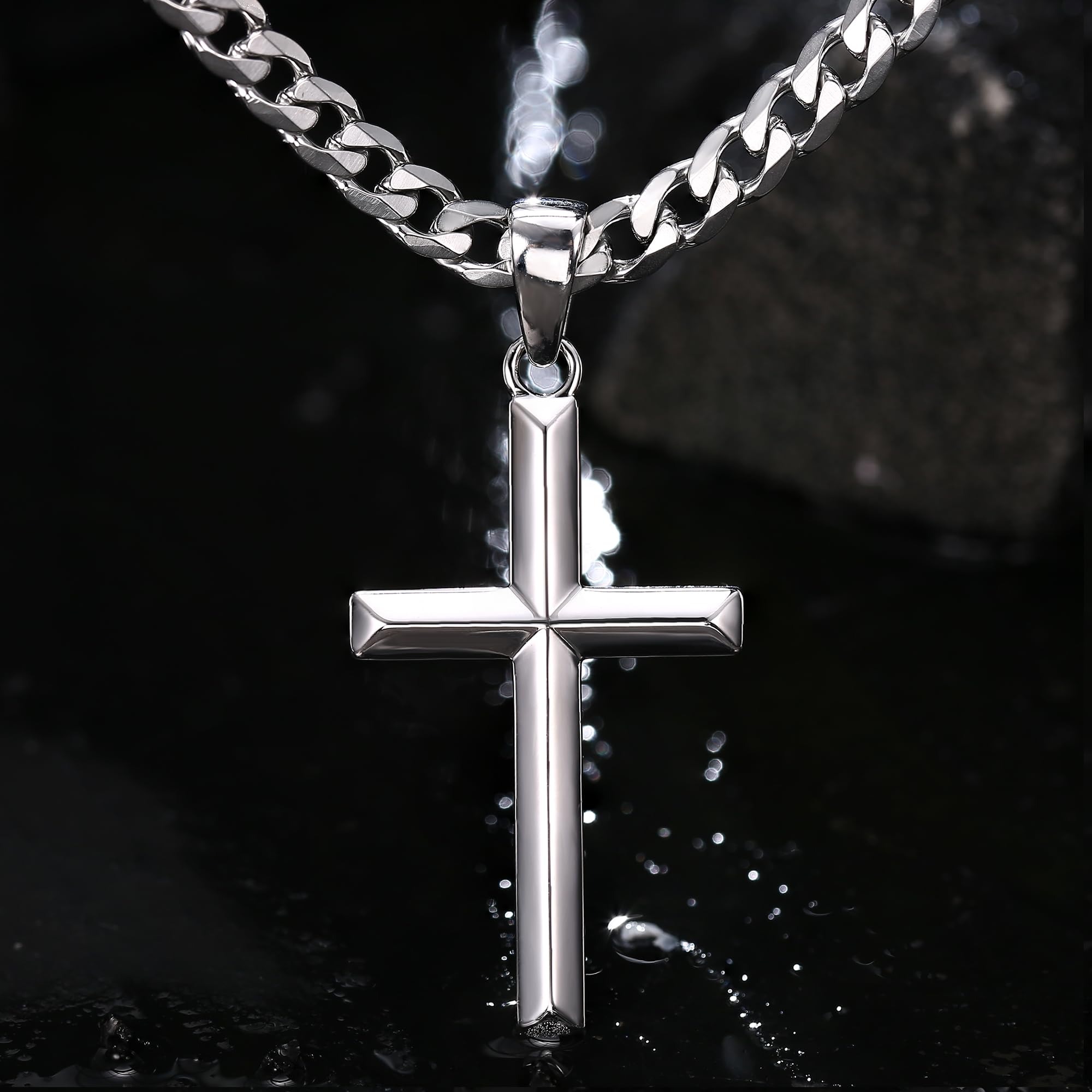 Fansilver 925 Sterling Silver  - 925 Sterling Silver Chain Necklace Men ulasan dan harga