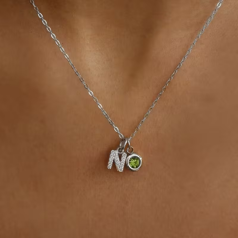 Custom A-Z Initial Letter Neck - Custom Name Necklace Stainless Steel ulasan dan harga