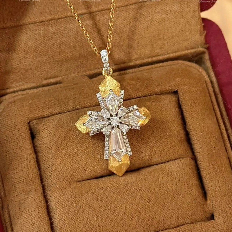 Vintage Vatican Cross Pendant  - Cross Pendant Necklace Gold ulasan dan harga