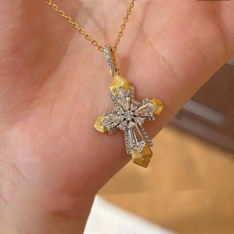 Vintage Vatican Cross Pendant  - Cross Pendant Necklace Gold ulasan dan harga