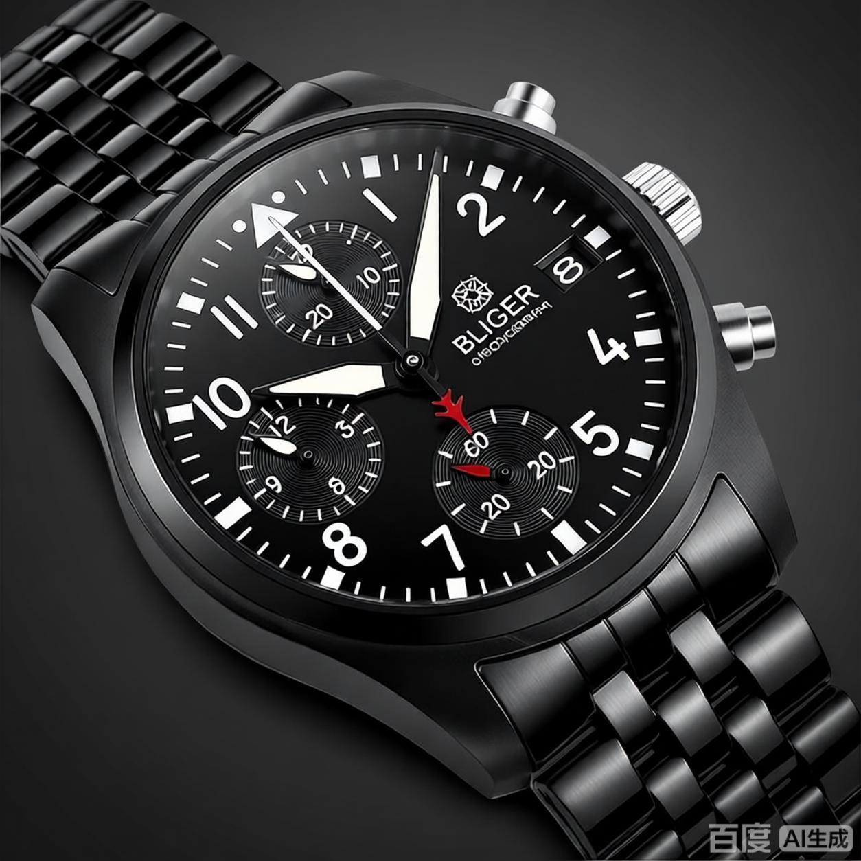 BLIGER Full Black Brushed 38mm - Watch Accessories ulasan dan harga