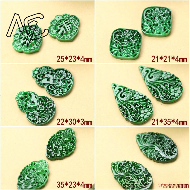 2pcs DIY Natural Dry Green Eme - Earrings ulasan dan harga