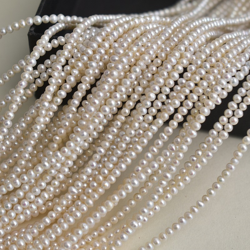 Natural freshwater pearls, whi - Necklaces ulasan dan harga