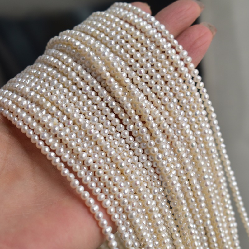 Natural freshwater pearls, whi - Necklaces ulasan dan harga