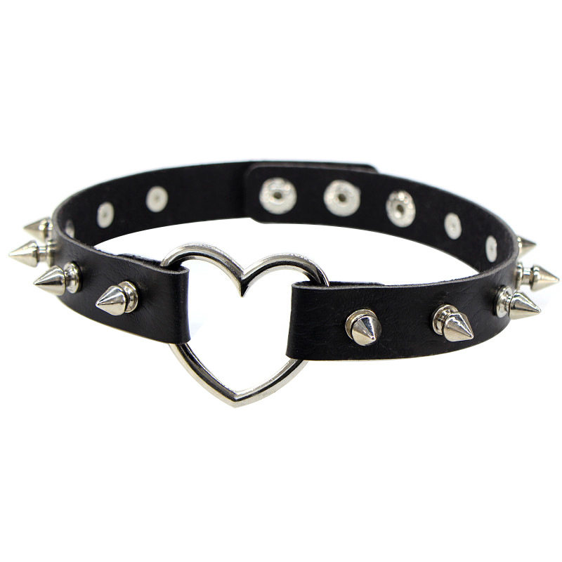 Sexy Spike Punk Collar Leather - Goth Punk Spike Choker ulasan dan harga