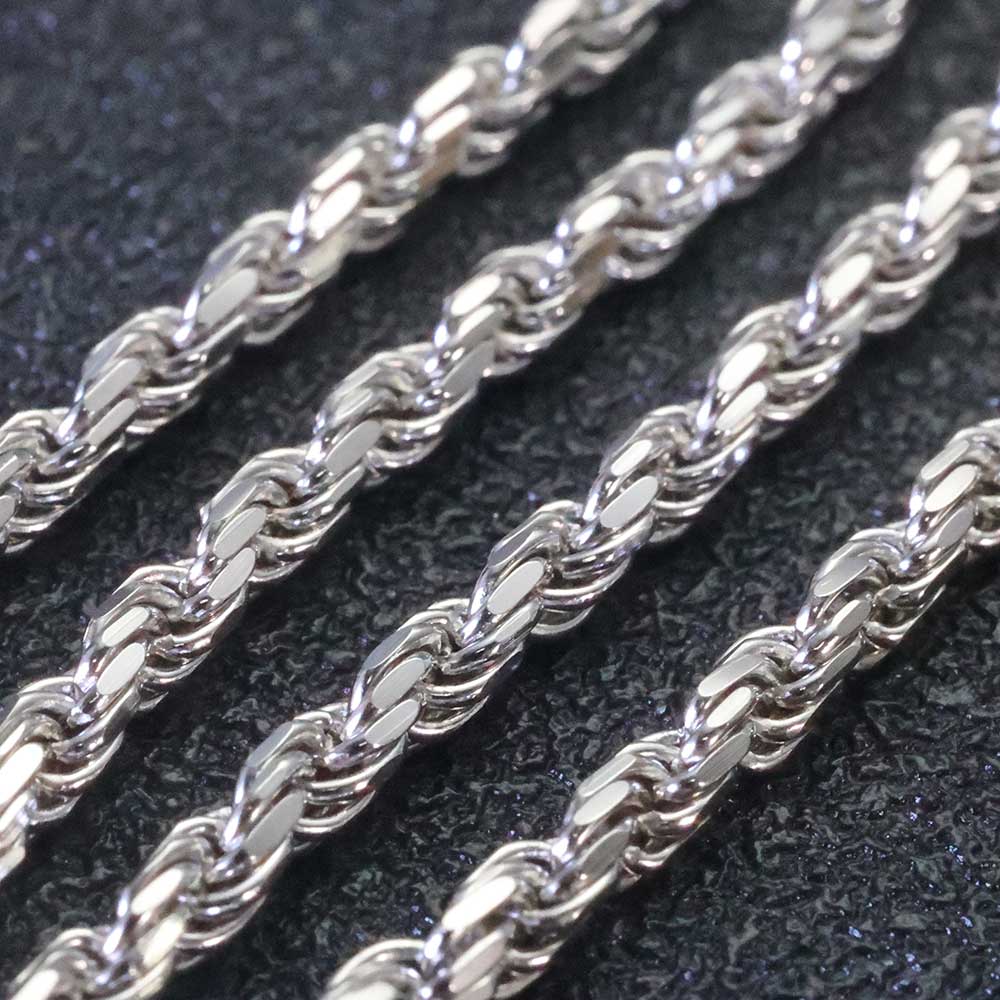 ESKEEM 3MM/5mm Men Women PVD 1 - 925 Sterling Silver Chain Necklace Men ulasan dan harga