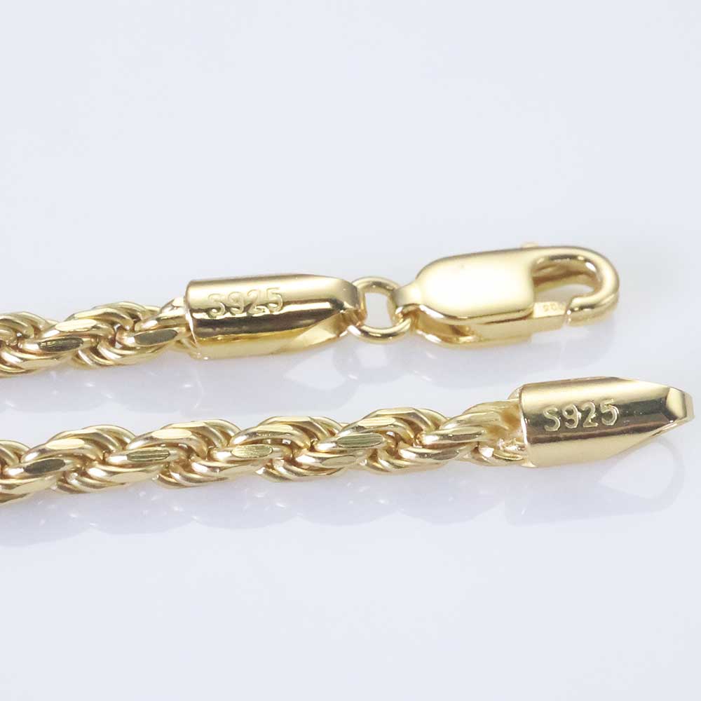 ESKEEM 3MM/5mm Men Women PVD 1 - 925 Sterling Silver Chain Necklace Men ulasan dan harga