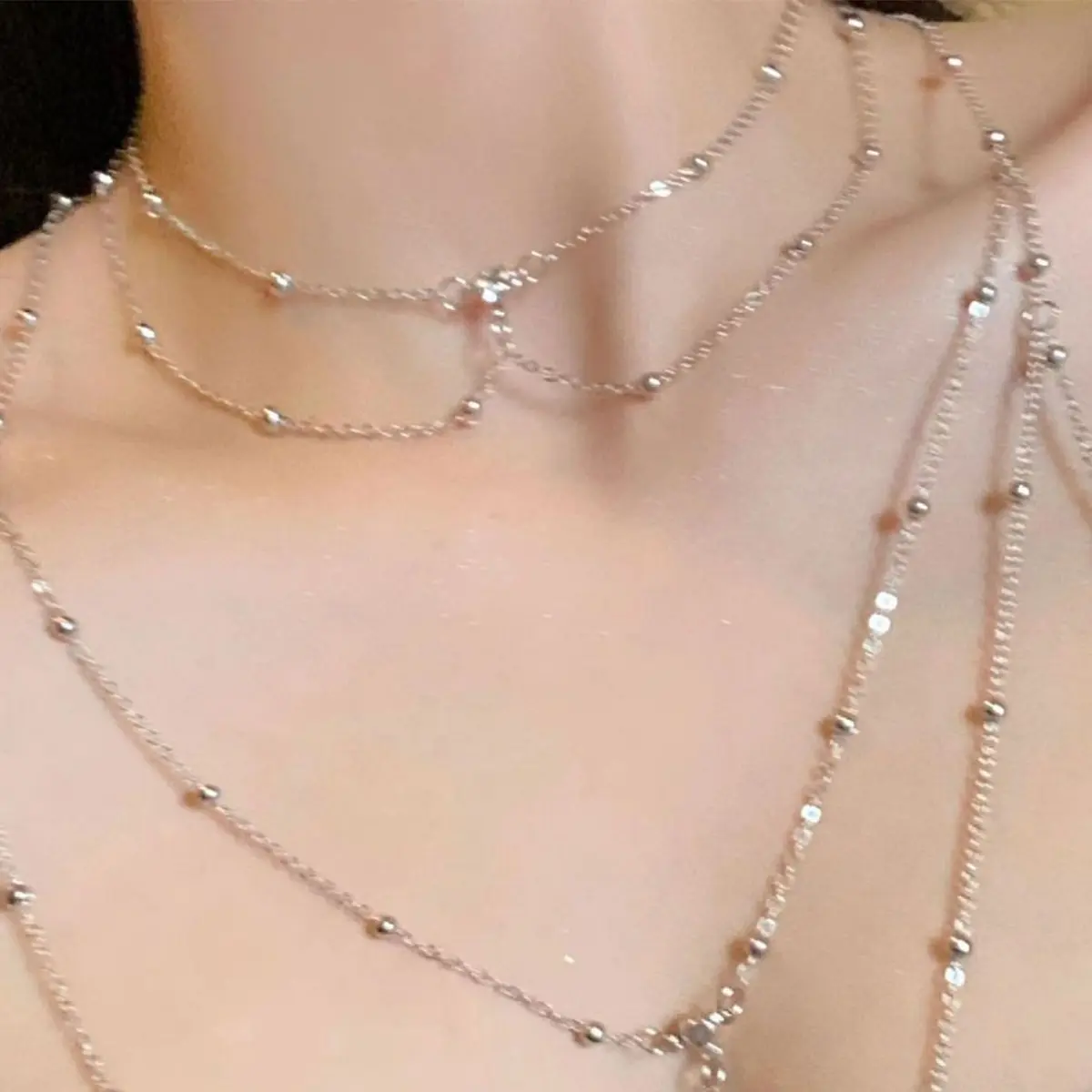 Sexy Aesthetic Multi-layer Spa - Layered Pendant Necklace Aesthetic ulasan dan harga
