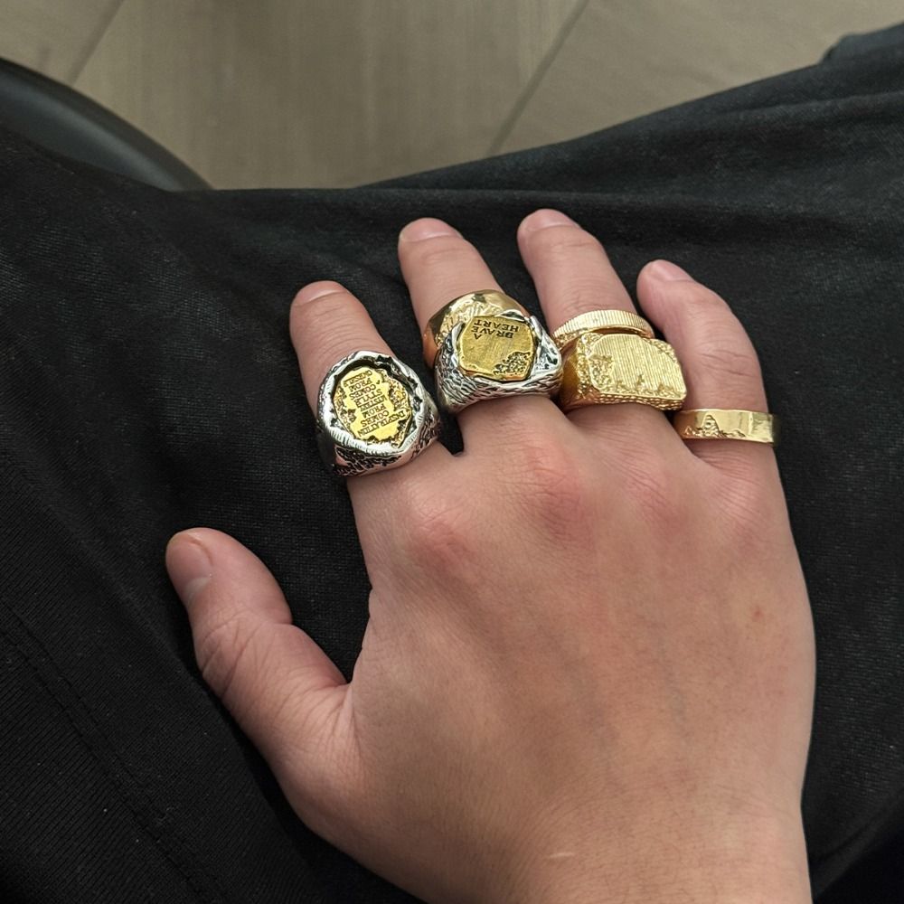 Finger Rings Sets 6Pcs/Set Geo - Vintage Punk Knuckle Rings Set ulasan dan harga