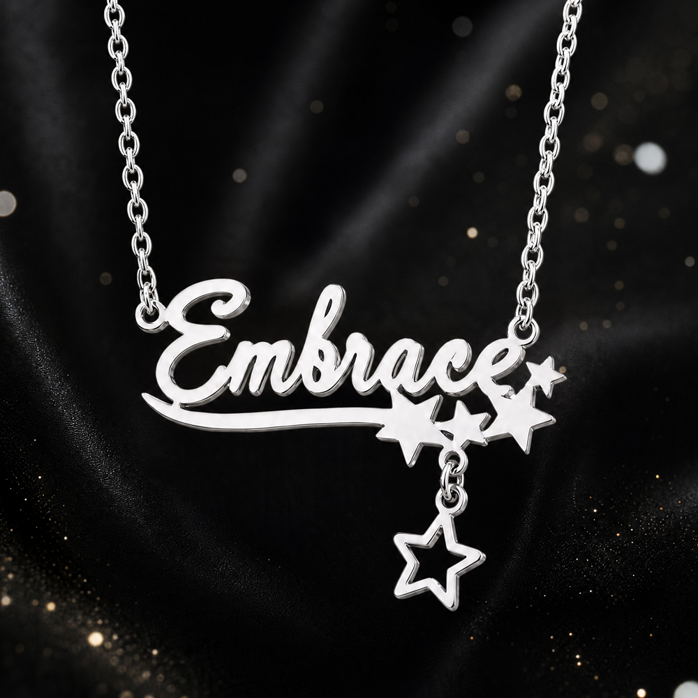 Custom Butterfly Name Necklace - Custom Name Necklace Stainless Steel ulasan dan harga