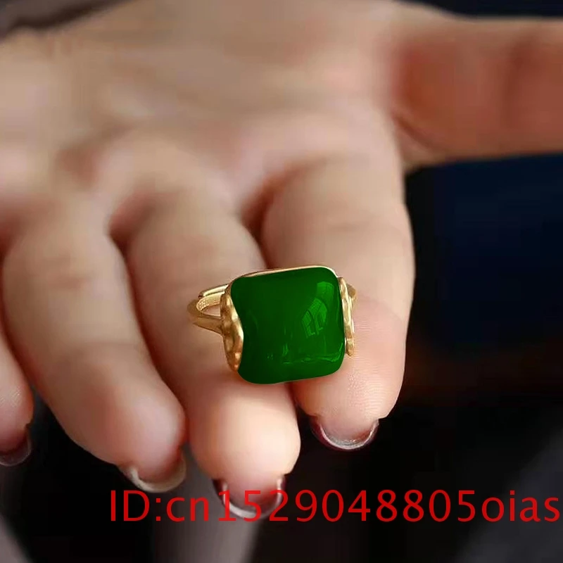 Natural Hetian Jade Ring Fashi - Rings ulasan dan harga