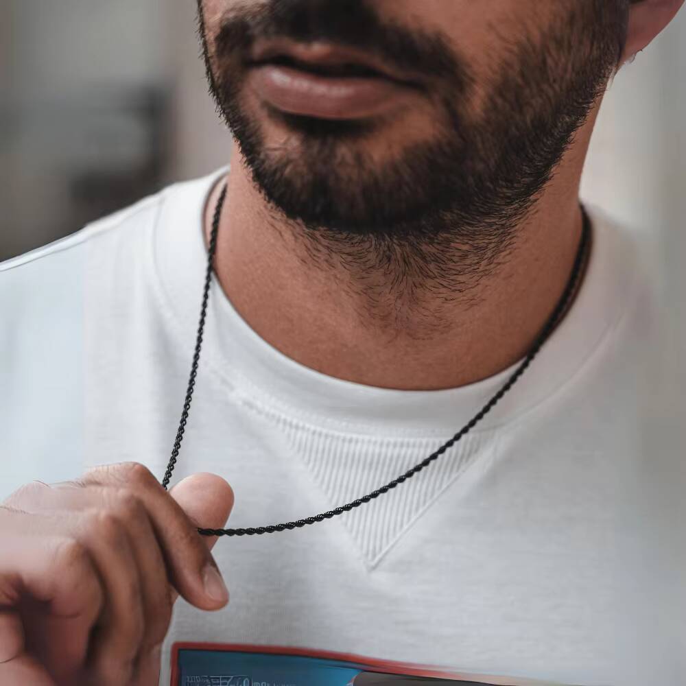 Vnox 2/3/4/5mm Wide Twist Rope - Cuban Link Chain 12Mm ulasan dan harga